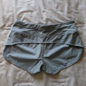 Lululemon Speed Up Shorts Blue Linen